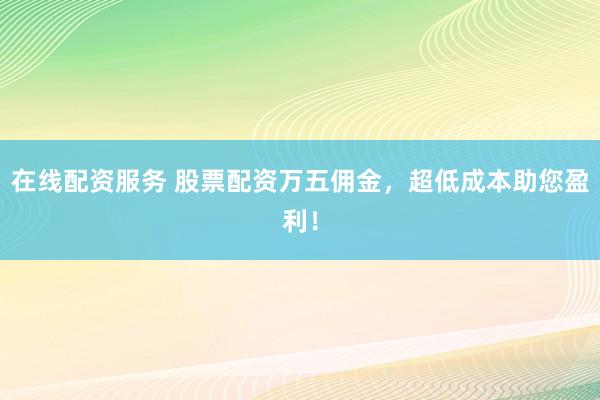 在线配资服务 股票配资万五佣金，超低成本助您盈利！