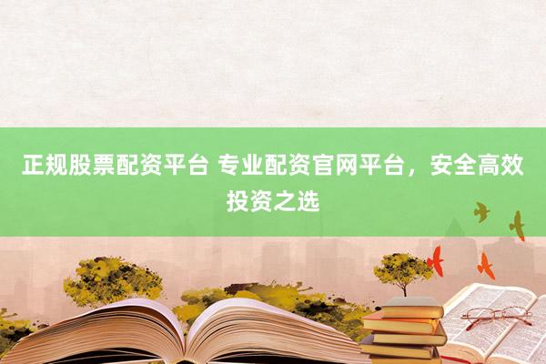 正规股票配资平台 专业配资官网平台，安全高效投资之选