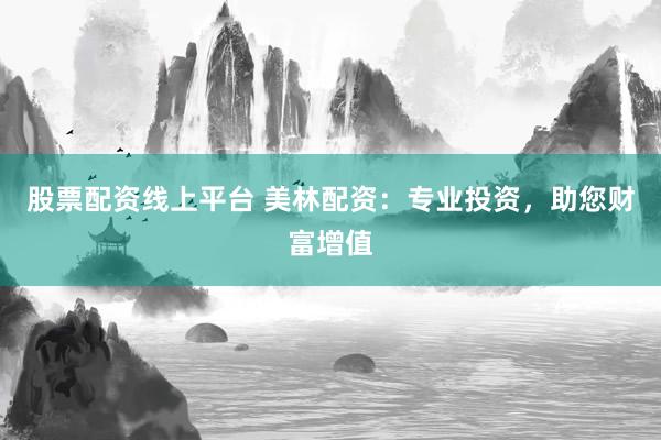 股票配资线上平台 美林配资：专业投资，助您财富增值