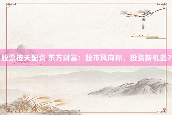 股票按天配资 东方财富：股市风向标，投资新机遇？