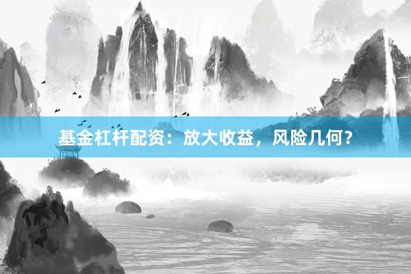 基金杠杆配资:放大收益,风险几何?